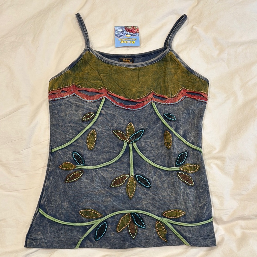 Rising International Graphic Embellished Sleeveless Camisole